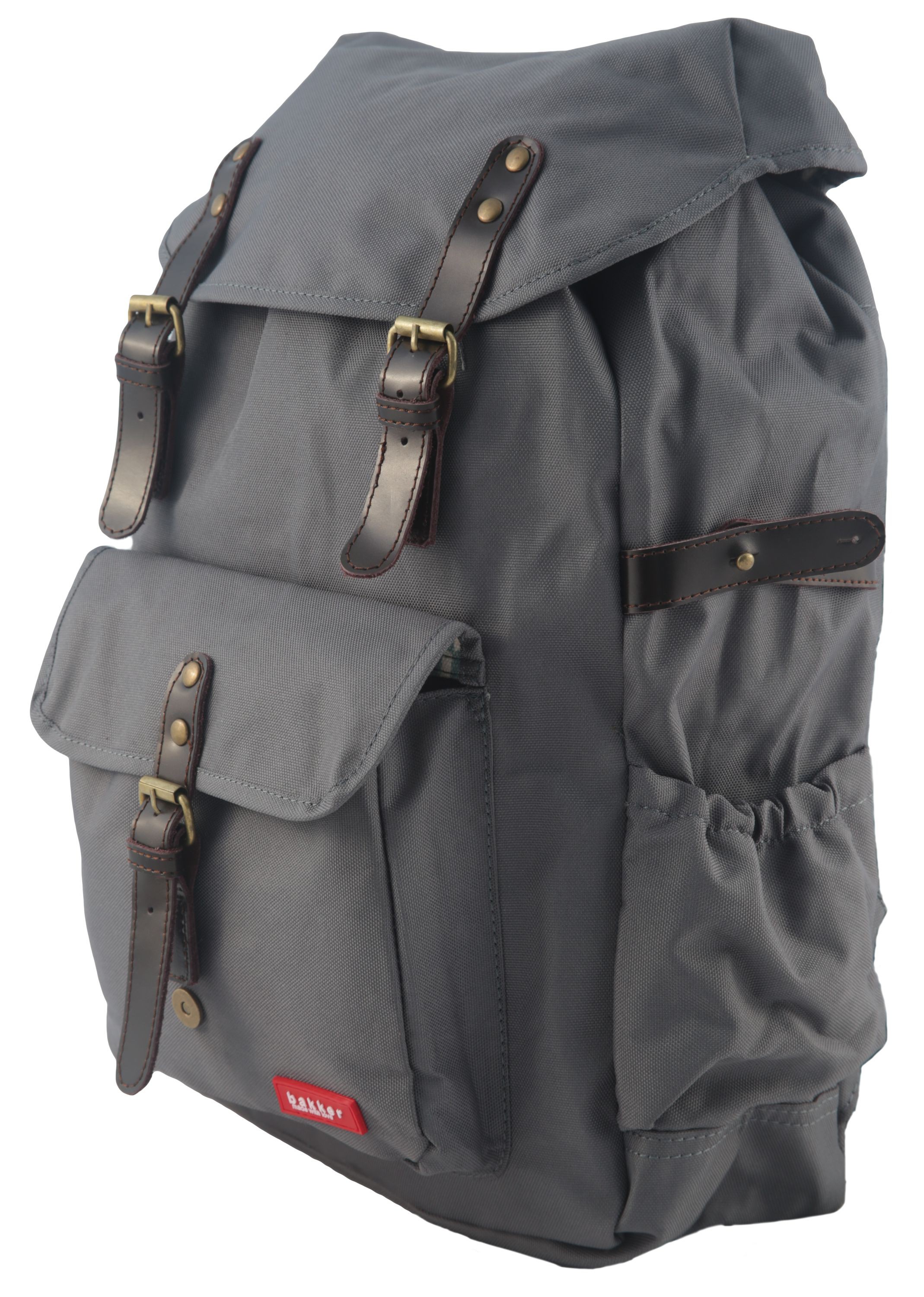 Large Backpack Hurray Grey 42 x 28 x 12 cm Bakker