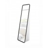 Rectangular HUB mirror with rubber frame