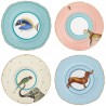 Set 4 Plates Carnival 16cm