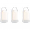 Uri table lamp set of 3 White