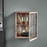 Vitrine en bois h 51 cm