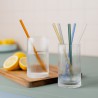 Glass straws set of 6