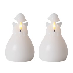 Bougie LED Ange Lucia lot de 2