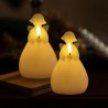 Bougie LED Ange Lucia lot de 2