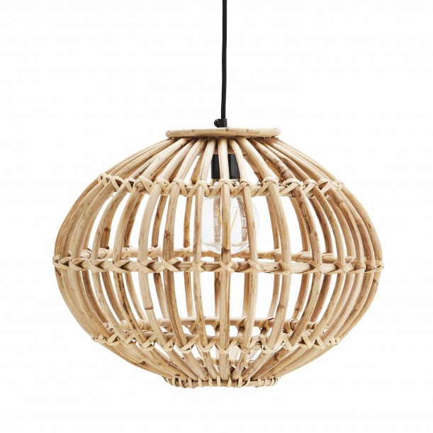 Lampe Suspension en Bambou Ronde