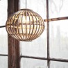 Lampe Suspension en Bambou Ronde