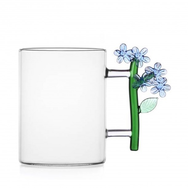 Mug Light Blue Flower