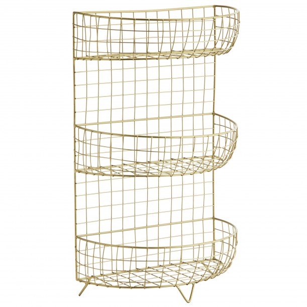 Standing rack shelf in wire