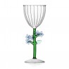 Stemmed Glass Light Blue Flower