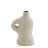 Organic Stoneware Vase H 16cm