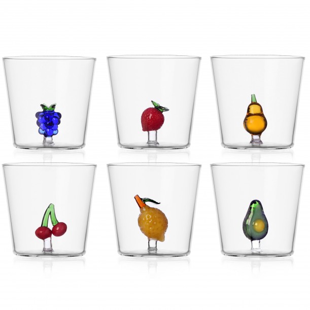 Fruit Glasses set of 6