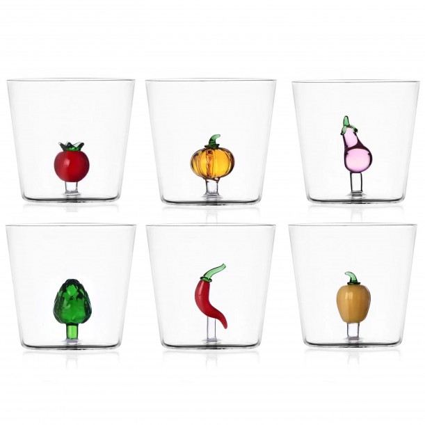 Fruit Glasses set of 6