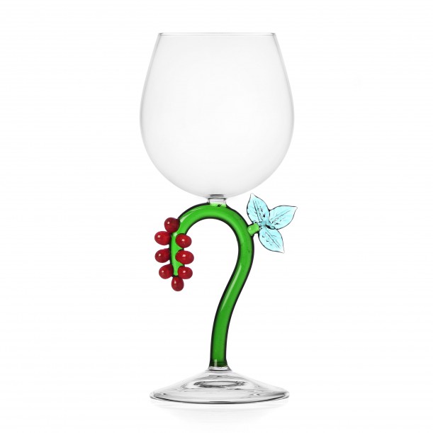 Stemmed Glass White Flower