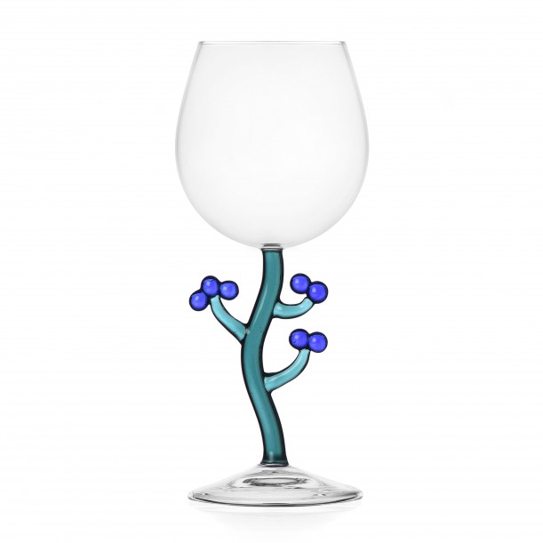 Stemmed Glass White Flower