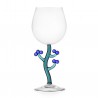 Stemmed Glass White Flower