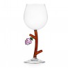 Stemmed Glass White Flower