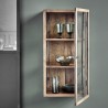 Vitrine en bois h 80 cm