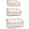 Rack shelves in wire set of 3