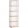 Rack shelf in wire 5 tiers