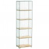 Rack shelf in wire 5 tiers