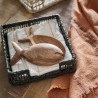 Fish wooden serving set