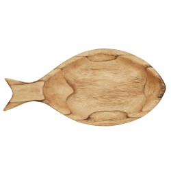 Plat en bois Poisson 54cm