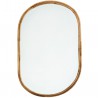 Miroir ovale en bambou