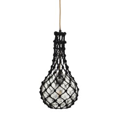 Suspension filet en jute h 40 cm