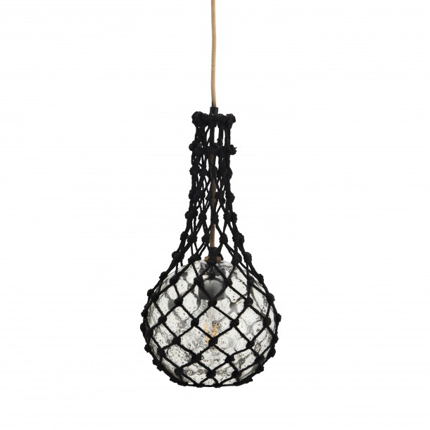 Suspension filet en jute h 40 cm