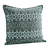 Housse de coussin Ikat menthe