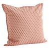 Housse de coussin en coton imprimé Corail