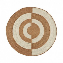 Tapis rond en jute