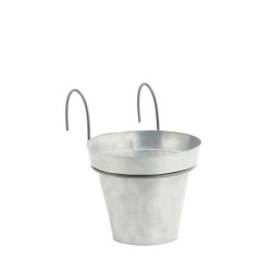 Pot suspendu rond dia 16 cm - Silver