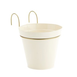 Pot suspendu rond dia 21 cm - Ecru