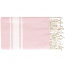 Fouta Flat Weaving Rose Bébé